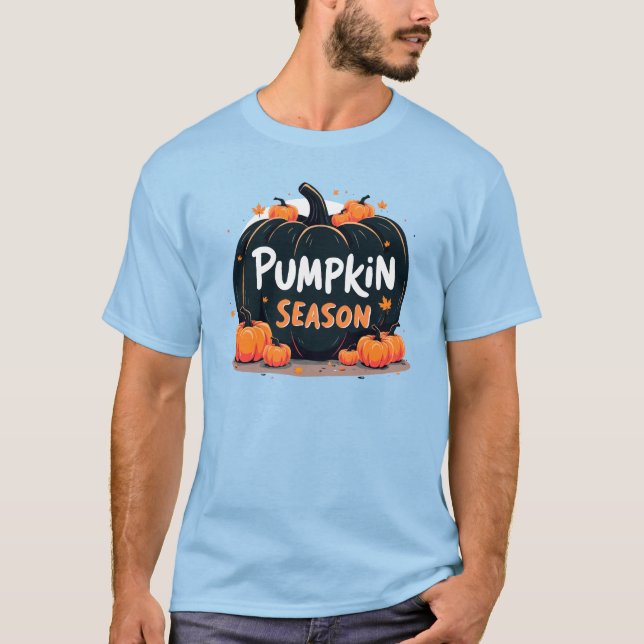 Pumpkin Season, Thanksgiving Day T Shirt (Framsida)