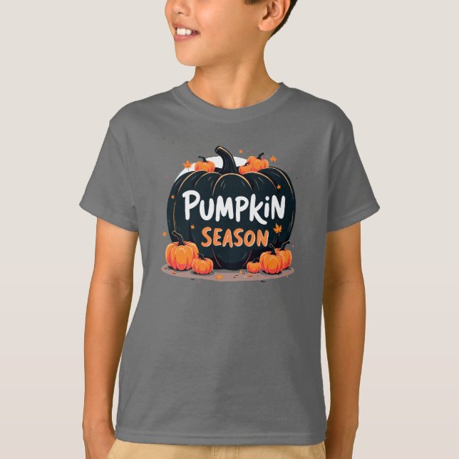 Pumpkin Season, Thanksgiving Day T Shirt (Framsida)