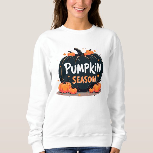 Pumpkin Season, Thanksgiving Day T Shirt (Framsida)