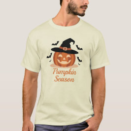 Pumpkin Season Witch Hat T Shirt