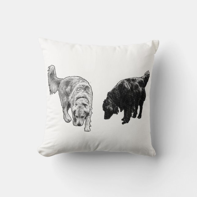 Pumpkin-Shadow Dots - Retriever Duo Kudde (Framsida)