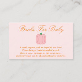 Pumpkin Shower Bokar för Baby Tilläggskort