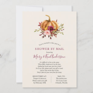 Pumpkin Shower by Mail Inbjudningar