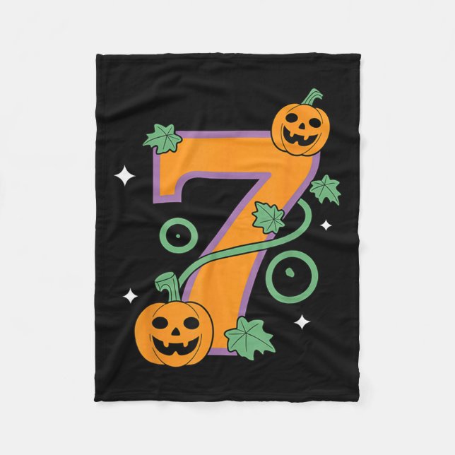 Pumpkin Six Seven 67 Matching 7 Halloween Couple  Fleecefilt (Framsidan)
