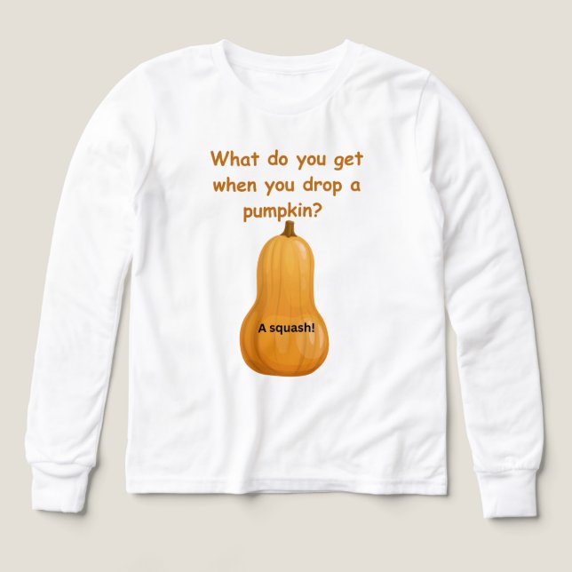 Pumpkin-skämt T Shirt (Design framsida)
