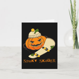 Pumpkin Skateboard Halloween Costume Roligt Skateb Kort
