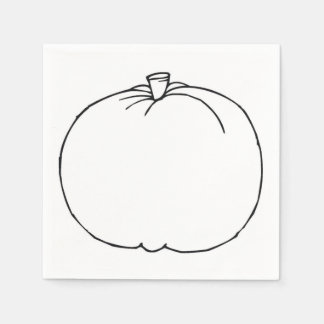 Pumpkin Sketch Pappersservett