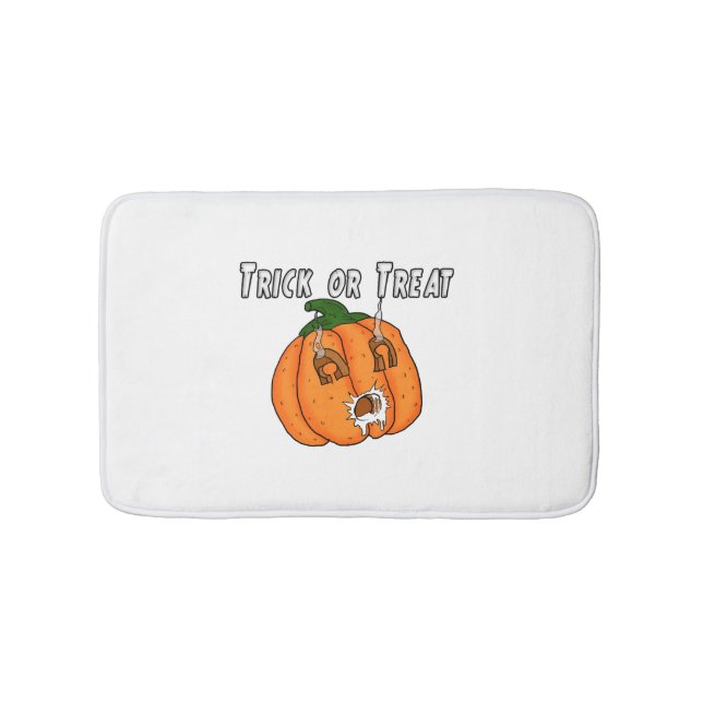 Pumpkin skojjar Halloween. Badrumsmatta (Framsidan)