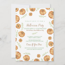 Pumpkin, skördeinbjudan inbjudningar