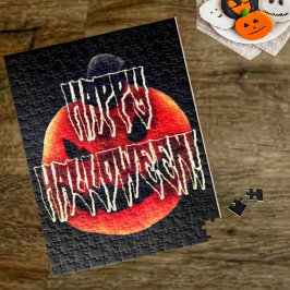 Pumpkin Skrämmer-Wht Pussel