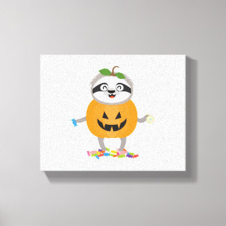 Pumpkin Sloth Halloween Costume Gift Canvastryck