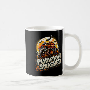 Pumpkin Smasher Monster Lastbil Halloween Måne Man Kaffemugg