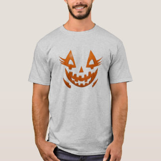Pumpkin Smile Ansikte T-Shirt | Cute Halloween Tee