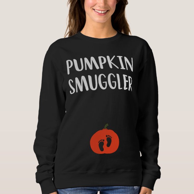 Pumpkin Smuggler  Expecting Parents Pregnancy Reve T Shirt (Framsida)