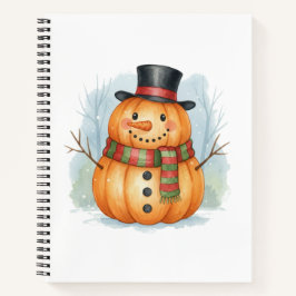 Pumpkin snowman