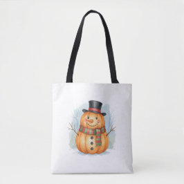 Pumpkin snowman tygkasse