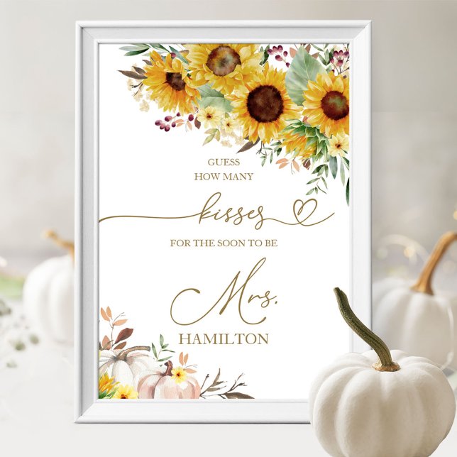 Pumpkin Solros Hur många Kisses-tecken Poster (Skapare uppladdad)