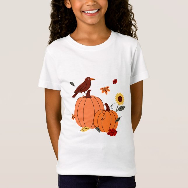 Pumpkin, solros, råa t shirt (Framsida)