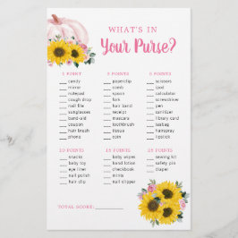 Pumpkin Solros Rosa Purse Baby Shower Game