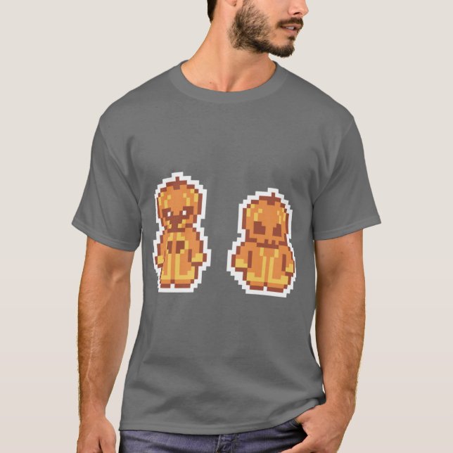 Pumpkin Sorcerer and Child T Shirt (Framsida)