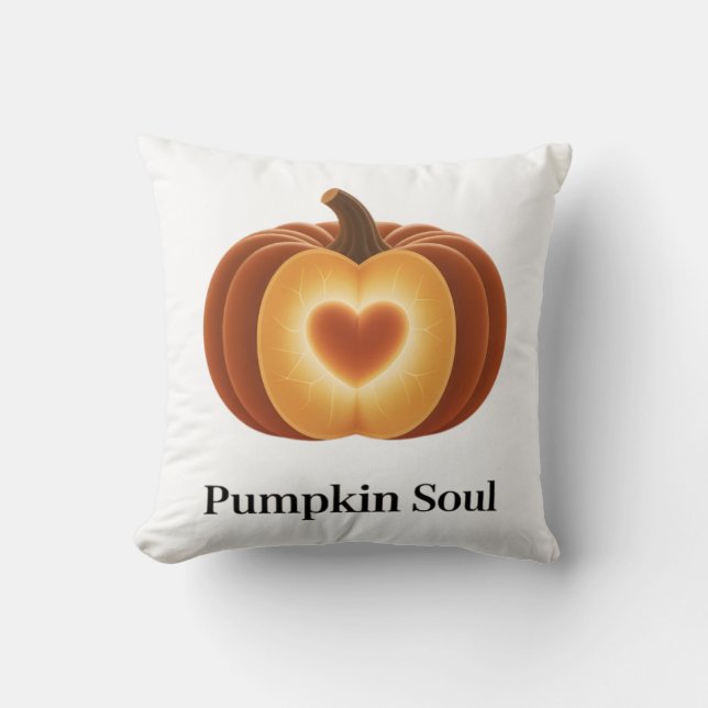 Pumpkin Soul – Autumn Decor Pillow Kudde (Framsida)