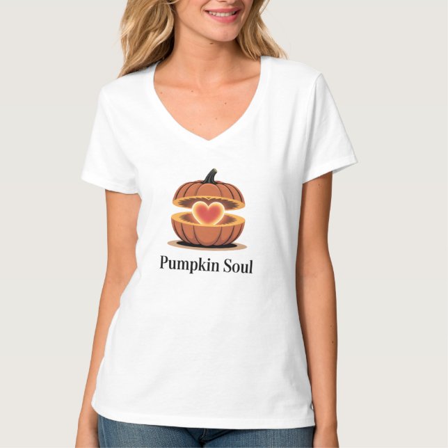 Pumpkin Soul Fall Women's Tee (Framsida)