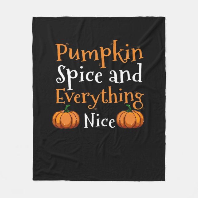 Pumpkin Spa och allt fint Cute Halloween Fleecefilt (Framsidan)