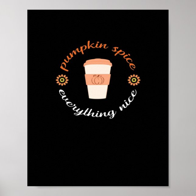 Pumpkin Spa och allt fint Cute och höst Poster (Framsidan)