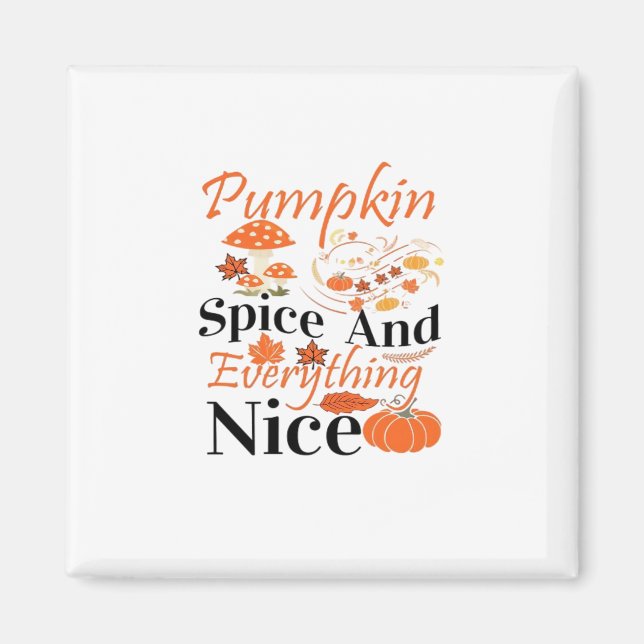 Pumpkin Spa och allt fint cute och roligt Mem Magnet (Framsidan)