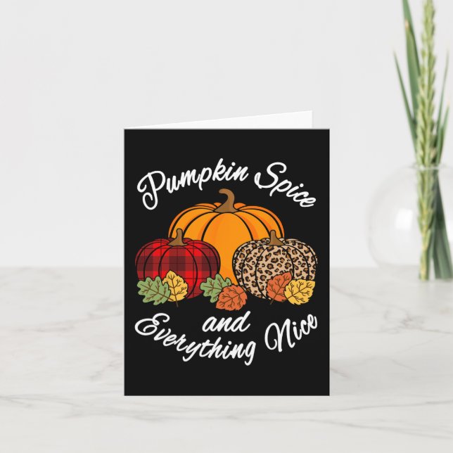 Pumpkin Spa och allt fint föll ner Leopa Kort (Framsida)