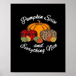 Pumpkin Spa och allt fint föll ner Leopa Poster
