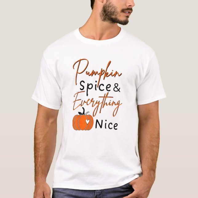 Pumpkin Spa och allt-Nice Thanksgiving Cof T Shirt (Framsida)