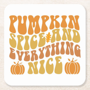 Pumpkin Spa och allt trevligt Underlägg Papper Kvadrat