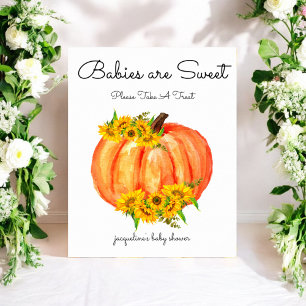 Pumpkin Spädbarn är Sweet Baby Shower Poster