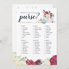 Pumpkin-spel för dubbelsidig Möhippa på hösten Inbjudningar