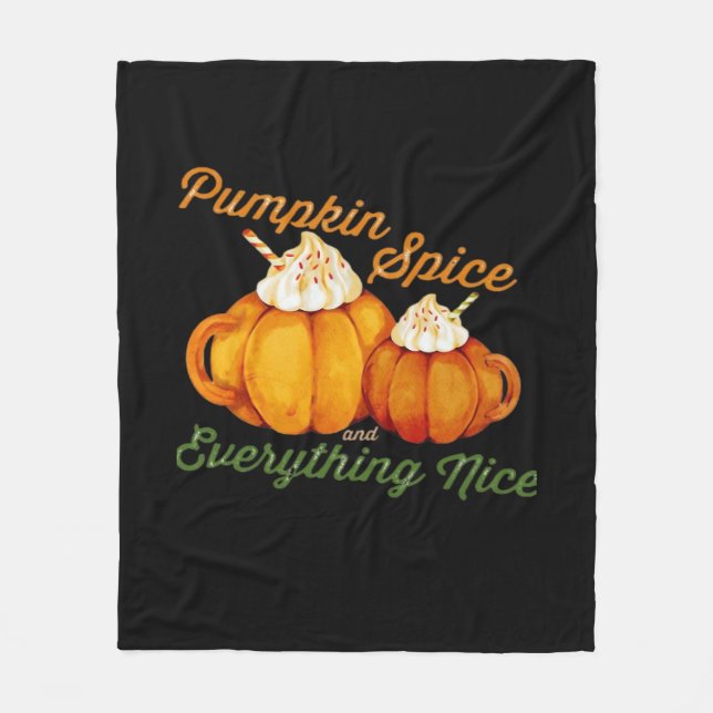 Pumpkin Spel och allt som passar perfekt Fleecefilt (Framsidan)
