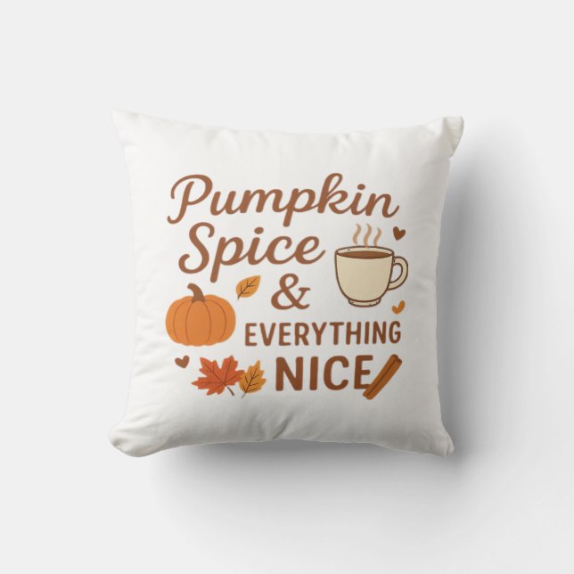 Pumpkin Spel och allt som passar perfekt Kudde (Framsida)