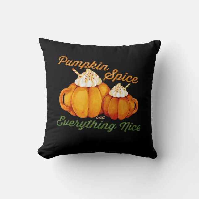 Pumpkin Spel och allt som passar perfekt Kudde (Framsida)