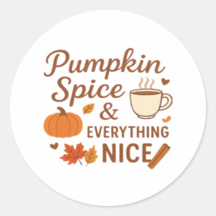 Pumpkin Spel och allt som passar perfekt Runt Klistermärke