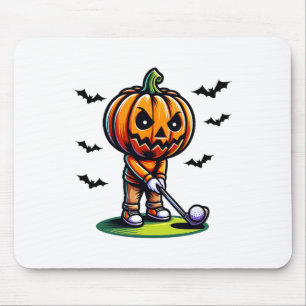 Pumpkin spelar Golf Halloween-sporter, kul och sp Musmatta