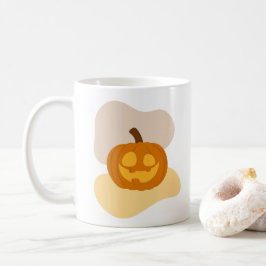 Pumpkin Spice & Abstrakt Blob Shapes Halloween Kaffemugg