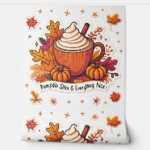 Pumpkin Spice Aesthetic Mysigt Autumn Mönster