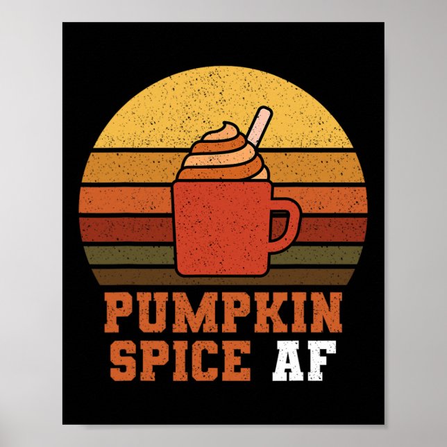 Pumpkin Spice Af - Fall Poster (Framsidan)