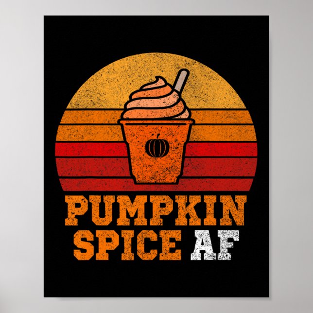 Pumpkin Spice Af Roligt Manar Husnd Apparel Hallow Poster (Framsidan)