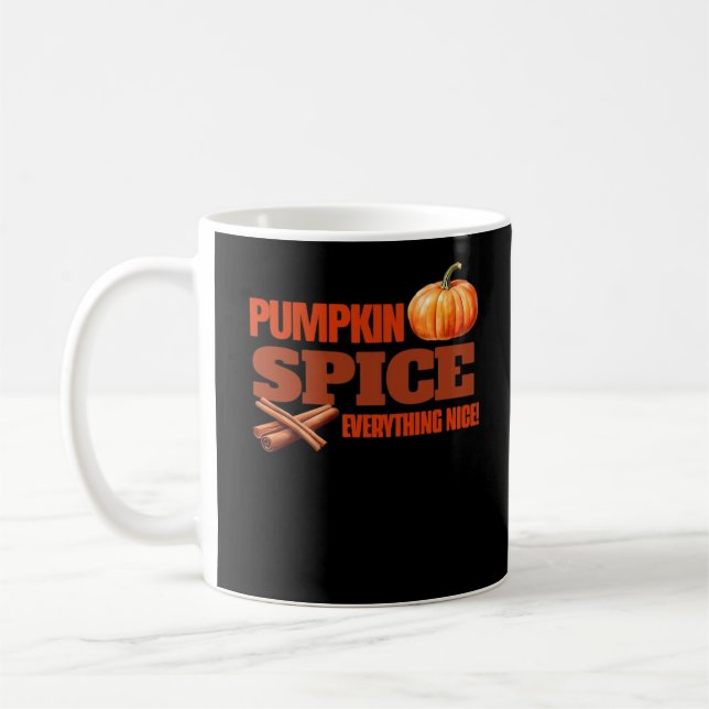 Pumpkin Spice All Classic Basic Design Kaffemugg (Vänster)