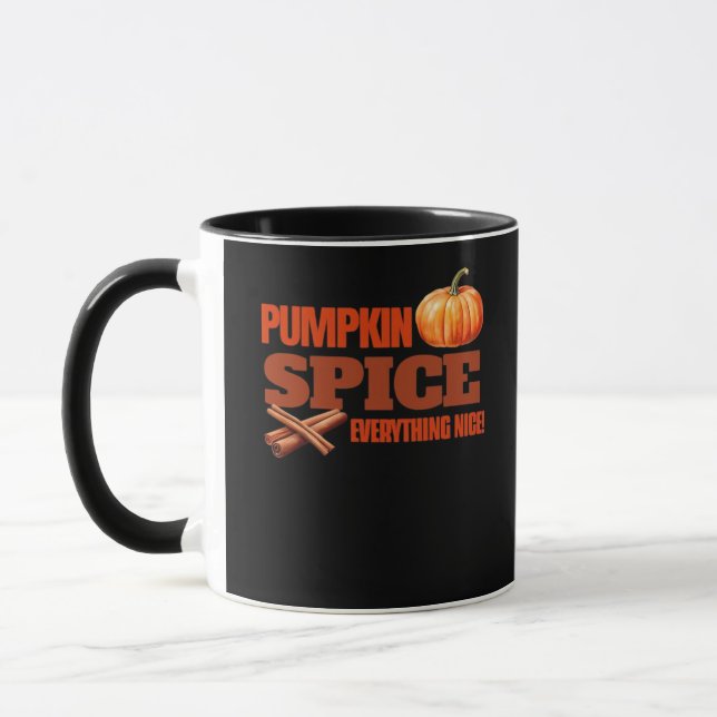 Pumpkin Spice All Classic Basic Design Mugg (Vänster)