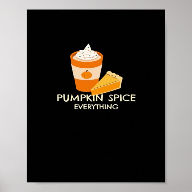Pumpkin Spice All Classic Sloth Halloween Poster (Framsidan)