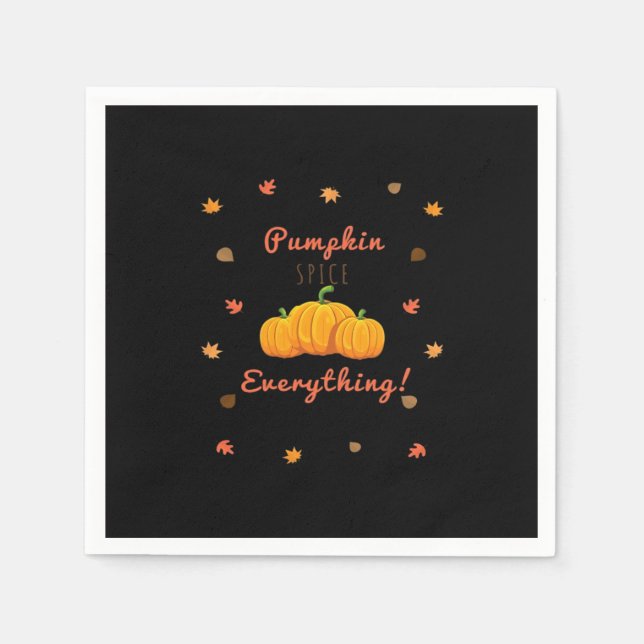 Pumpkin Spice All Design Classic Pappersservett (Framsidan)