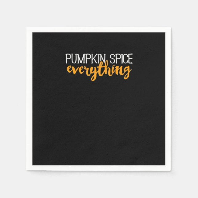 Pumpkin Spice All Fall Autumn Season Essent Pappersservett (Framsidan)