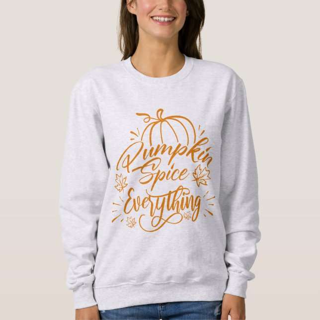 Pumpkin Spice All - Fall Pumpkin Höger  T Shirt (Framsida)